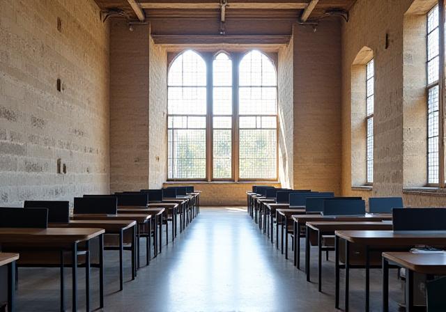 Interno elegante di uno studio educativo a Roma